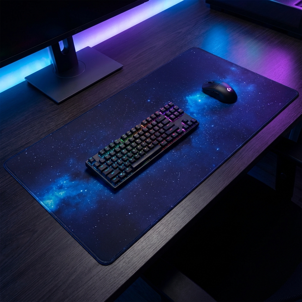 Large deskmat covering the whole desk