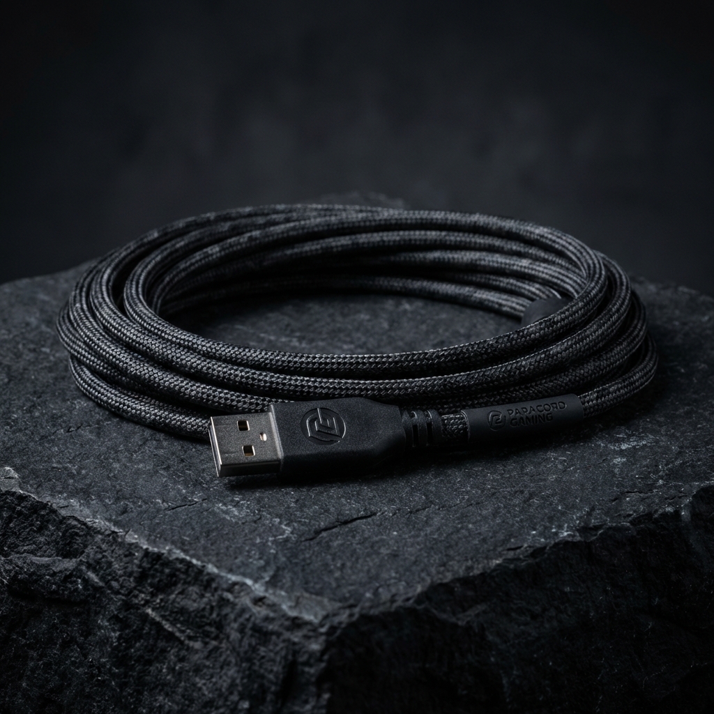 Paracord style mouse cable